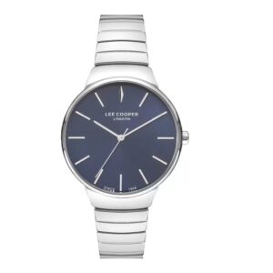Lee-Cooper-LC07342-390-WoMens-Analog-Watch-Blue-Dial-Silver-Stainless-Steel-Band