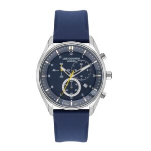 Lee-Cooper-LC07350-399-Mens-Analog-Watch-Blue-Dial-Blue-Resin-Band