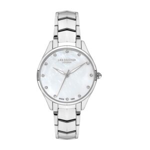 Lee-Cooper-LC07393-320-WoMens-Analog-Watch-White-Dial-Silver-Stainless-Steel-Band