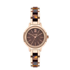 Lee-Cooper-LC07395-440-WoMens-Analog-Watch-Brown-Dial-Copper-Stainless-Steel-Band