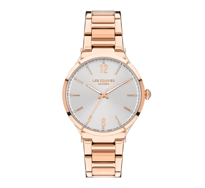 Lee Cooper LC07440.420 Womens Analog White Dial Rose Gold