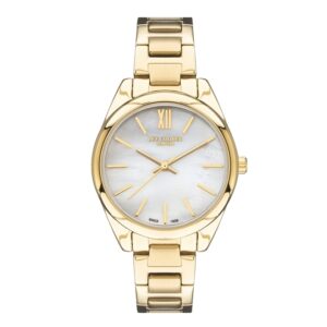 Lee-Cooper-LC07450-120-Women-s-Analog-White-Mother-of-pearl-Dial-Gold-Stainless-Steel-Watch
