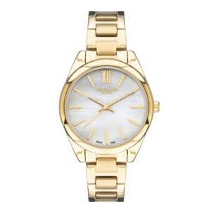 Lee-Cooper-LC07450-120-Women-s-Analog-White-Mother-of-pearl-Dial-Gold-Stainless-Steel-Watch