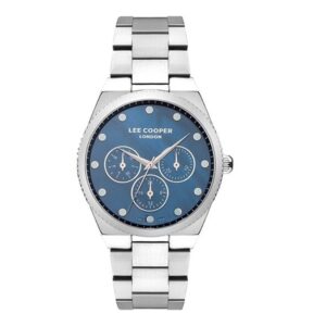 Lee-Cooper-LC07452-390-Women-s-Multi-Function-Dark-Blue-Dial-Silver-Metal-Watch