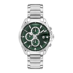 Lee-Cooper-LC07455-370-Men-s-Multi-Function-Green-Dial-Silver-Metal-Watch