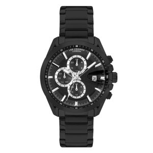 Lee-Cooper-LC07455-650-Men-s-Multi-Function-Black-Dial-Black-Metal-Watch