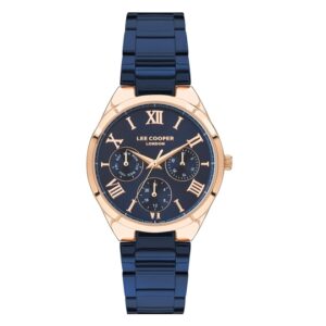 Lee-Cooper-LC07456-490-Women-s-Multi-Function-Blue-Dial-Blue-Stainless-Steel-Watch