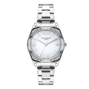 Lee-Cooper-LC07459-320-Women-s-Analog-White-Dial-Silver-Stainless-Steel-Watch