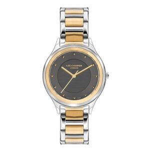 Lee-Cooper-LC07460-260-Women-s-Analog-Black-Dial-Gold-Stainless-Steel-Watch