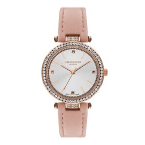 Lee-Cooper-LC07463-437-Women-s-Analog-Silver-Dial-Pink-Leather-Watch