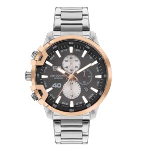 Lee-Cooper-LC07469-560-Men-s-Multi-Function-Gun-Dial-Silver-Stainless-Steel-Watch