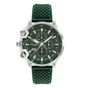 Lee-Cooper-LC07470-377-Men-s-Multi-Function-Green-Dial-Green-Silicone-Watch