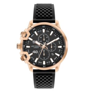 Lee-Cooper-LC07470-451-Men-s-Multi-Function-Black-Dial-Black-Silicone-Watch