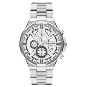 Lee-Cooper-LC07484-330-Men-s-Multi-Function-Silver-Dial-Silver-Stainless-Steel-Watch