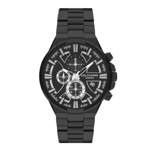Lee-Cooper-LC07484-650-Men-s-Multi-Function-Black-Dial-Black-Stainless-Steel-Watch