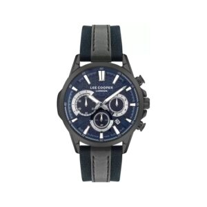 Lee-Cooper-LC07493-099-Men-s-Multi-Function-Blue-Dial-Two-Tone-Leather-Watch
