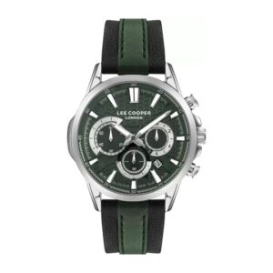 Lee-Cooper-LC07493-377-Men-s-Multi-Function-Green-Dial-Two-Tone-Leather-Watch