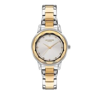 Lee-Cooper-LC07501-230-Women-s-Analog-White-Dial-Gold-Stainless-Steel-Watch