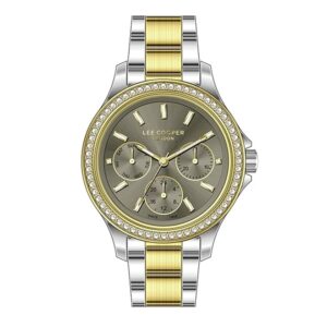 Lee-Cooper-LC07512-260-Women-s-Multi-Function-Gun-Dial-Twotone-Stainless-Steel-Watch