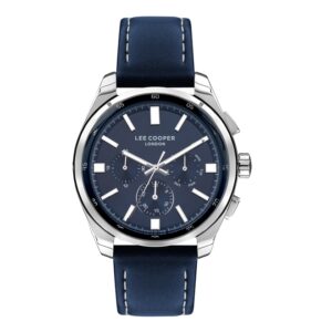Lee-Cooper-LC07514-399-Men-s-Multi-Function-Blue-Dial-Blue-Leather-Strap-Watch