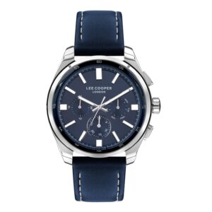 Lee-Cooper-LC07514-399-Men-s-Multi-Function-Blue-Dial-Blue-Leather-Strap-Watch