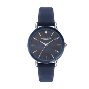 Lee-Cooper-LC07521-399-Women-s-Analog-Watch-Blue-Dial-Blue-Leather-Band