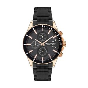 Lee-Cooper-LC07529-450-Multi-Function-Men-s-Watch-Black-Dial-Black-Stainless-Steel-Band