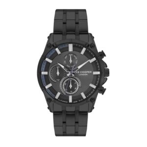 Lee-Cooper-LC07532-650-Multi-Function-Men-s-Watch-Black-Dial-Black-Stainless-Steel-Band