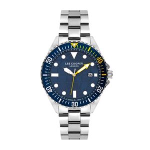 Lee-Cooper-LC07541-390-Multi-Function-Men-s-Watch-Blue-Dial-Silver-Stainless-Steel-Band