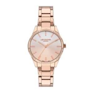 Lee-Cooper-LC07543-410-Multi-Function-Women-s-Watch-Pink-Dial-Rose-Gold-Stainless-Steel-Band