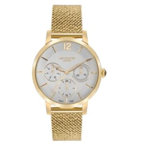 Lee-Cooper-LC07552-130-Multi-Function-Women-s-Watch-Silver-Dial-Gold-Stainless-Steel-BandA254