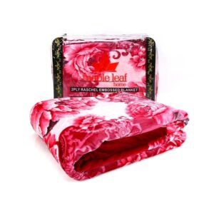 Maple-Leaf-Blanket-Embossed-200x240cm-4-5kg-2play-Assorted