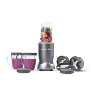 NutriBullet-Multi-Function-High-Speed-Blender-600-W-9-Piece-Accessories-Gray-NBR-1212M