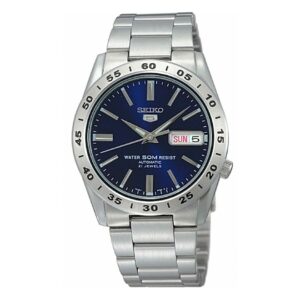 Seiko-SNKD99K-Men-s-Mechanical-Watch-Analog-Blue-Dial-Silver-Stainless-Band
