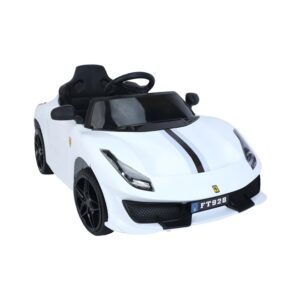 Skid-Fusion-Kids-Battery-Operated-Ride-On-Car-FT928-White