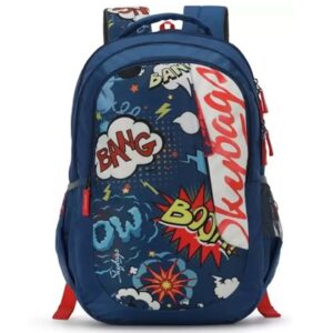 Skybag-BPFIGP5BLU-Figo-Plus-05-Unisex-Blue-School-Backpack-30-Litres