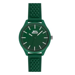 Slazenger-SL-09-6370-3-07-Unisex-Watch-Green-dial-Green-Rubber-Strap