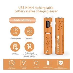 Smartoools-2-Pack-450Mah-Rechargeable-Aaa-Batteries-Pack-Of-2-Usbaaa2