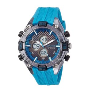 Sonata-77028PP03-Mens-Analog-Black-Dial-Blue-Rubber-Strap-Watch