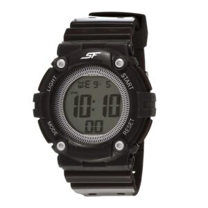 Sonata-77042PP08-WoMens-Grey-Dial-Black-Plastic-Strap-Watch-Digital-Display