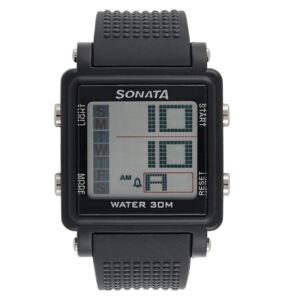 Sonata-77043PP01-Mens-Grey-Dial-Black-Plastic-Strap-Watch-Digital-Display