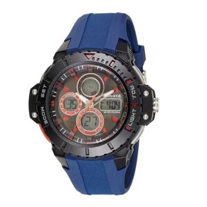 Sonata-77044PP03-Mens-Black-Dial-Blue-Plastic-Strap-Watch-Analog-Digital-Display