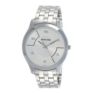Sonata-77063SM02-Mens-Silver-Dial-Silver-Stainless-Steel-Strap-Watch