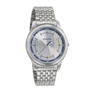 Sonata-77063SM05-Mens-NXT-Silver-Dial-Silver-Stainless-Steel-Strap-Watch