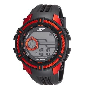 Sonata-77080PP04-Mens-Grey-Dial-Black-Plastic-Strap-Watch-Orange-Case-Digital-Display