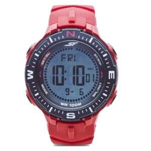 Sonata-77095PP03-Mens-Vertex-From-SF-Black-Dial-Red-Rubber-Strap-Watch-Digital-Display