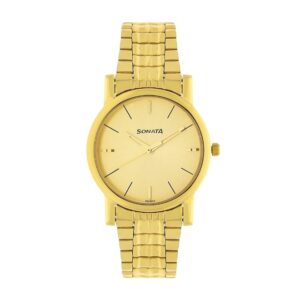 Sonata-7987YM06-Mens-Gold-Dial-Golden-Stainless-Steel-Strap-Watch