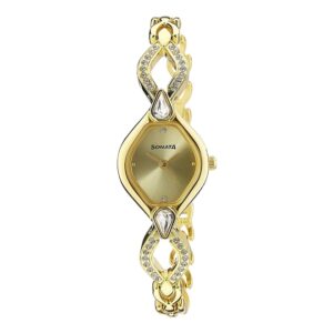 Sonata-8063YM04-WoMens-Champagne-Dial-Golden-Metal-Strap-Watch