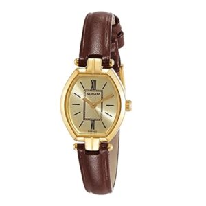 Sonata-8083YL04-WoMens-Champagne-Dial-Brown-Leather-Strap-Watch