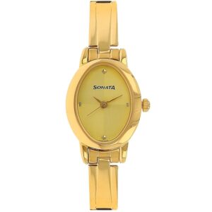 Sonata-8100YM02-WoMens-Champagne-Dial-Golden-Stainless-Steel-Strap-Watch